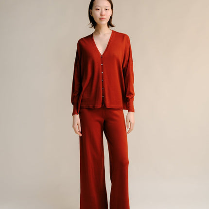 Extra Fine Merino Wide - Leg Trousers