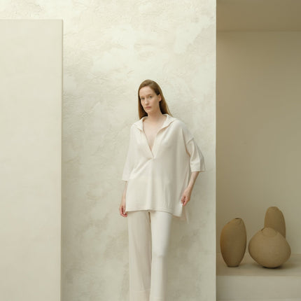 Extra Fine Merino Wide - Leg Trousers