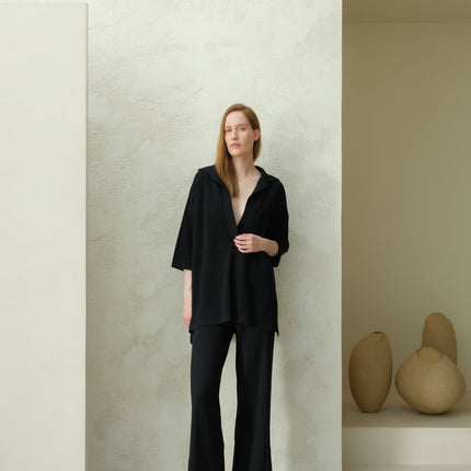 Extra Fine Merino Wide - Leg Trousers