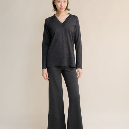 Extra Fine Merino Wide - Leg Trousers