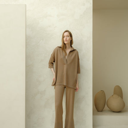 Extra Fine Merino Wide - Leg Trousers
