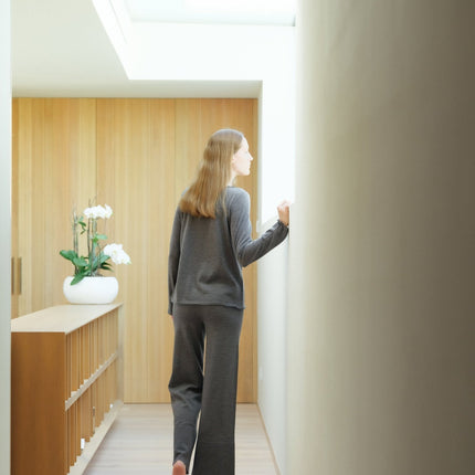 Extra Fine Merino Wide - Leg Trousers