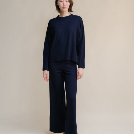 Extra Fine Merino Wide - Leg Trousers