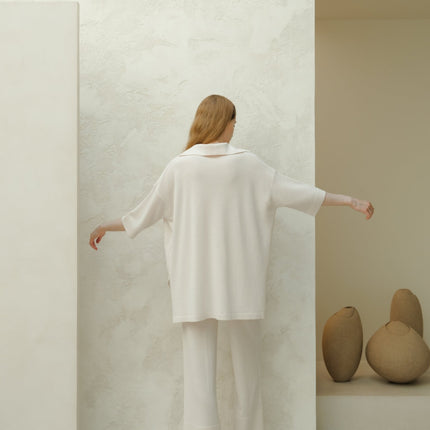 Extra Fine Merino Wide - Leg Trousers