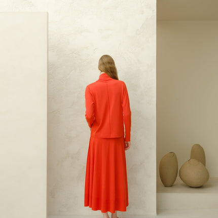 Extra Fine Merino Wool A - Line Skirt (3D - Knit)