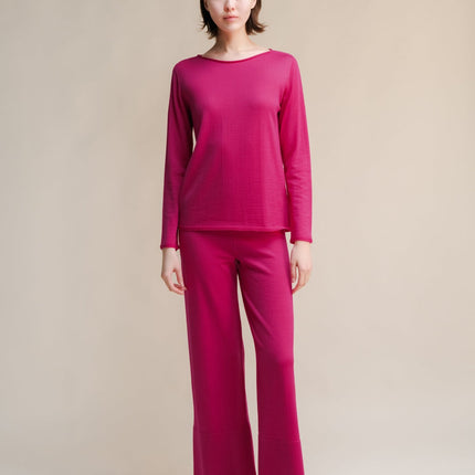 Extra Fine Merino Wool Boatneck Sweater (3D - Knit)