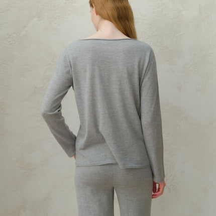 Extra Fine Merino Wool Boatneck Sweater (3D - Knit)