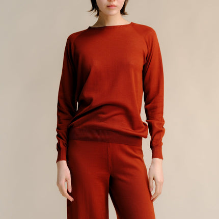 Extra Fine Merino Wool Crewneck Sweater (3D - Knit)