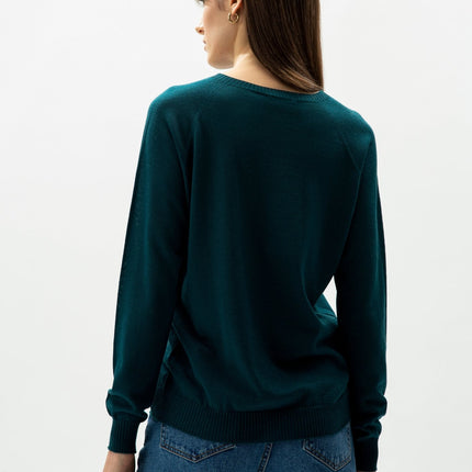 Extra Fine Merino Wool Crewneck Sweater (3D - Knit)