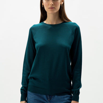 Extra Fine Merino Wool Crewneck Sweater (3D - Knit)