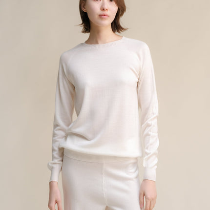Extra Fine Merino Wool Crewneck Sweater (3D - Knit)