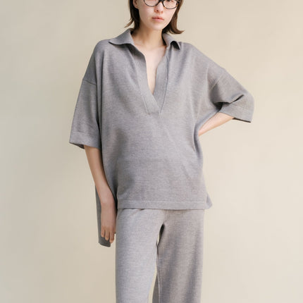 Extra Fine Merino Wool Maxi Polo