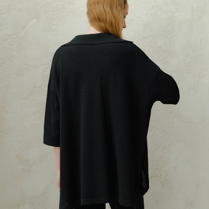 Extra Fine Merino Wool Maxi Polo