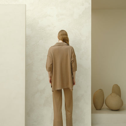 Extra Fine Merino Wool Maxi Polo