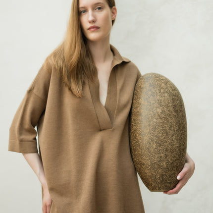 Extra Fine Merino Wool Maxi Polo