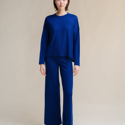 Extra Fine Merino Wool Oversized Crewneck Sweater 