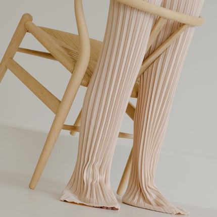 Extra Fine Merino Wool Plissè Pants (3D - Knit)