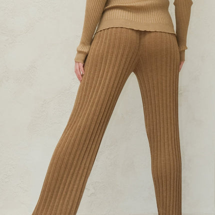 Extra Fine Merino Wool Plissè Pants (3D - Knit)