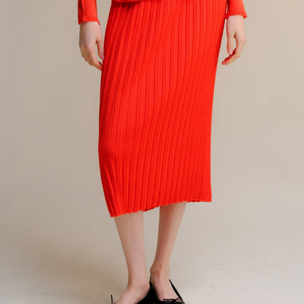 Extra Fine Merino Wool Plissè Skirt (3D - Knit)