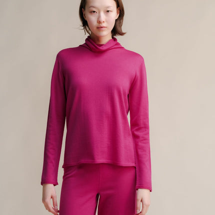 Extra Fine Merino Wool Relaxed Turtleneck (3D - Knit)