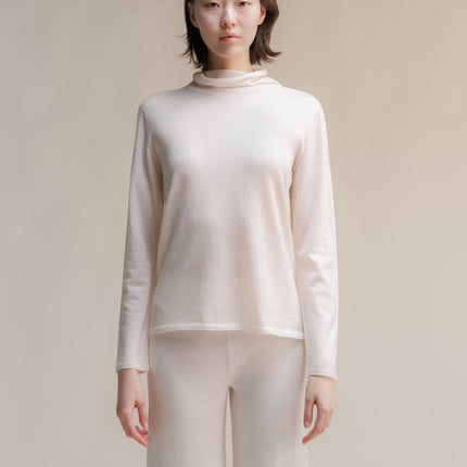 Extra Fine Merino Wool Relaxed Turtleneck (3D - Knit)