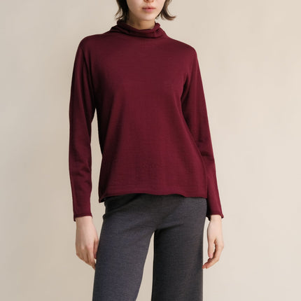 Extra Fine Merino Wool Relaxed Turtleneck (3D - Knit)