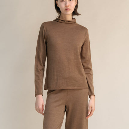 Extra Fine Merino Wool Relaxed Turtleneck (3D - Knit)