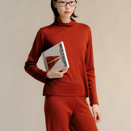 Extra Fine Merino Wool Relaxed Turtleneck (3D - Knit)