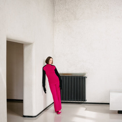 Extra Fine Merino Wool Ribbed Turtleneck (3D - Knit)