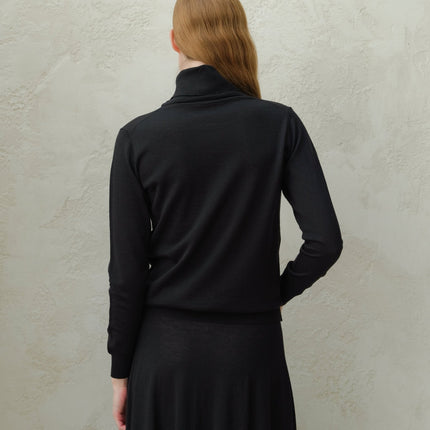 Extra Fine Merino Wool Turtleneck Sweater