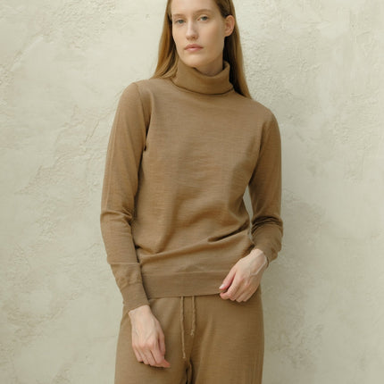 Extra Fine Merino Wool Turtleneck Sweater