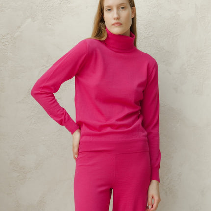 Extra Fine Merino Wool Turtleneck Sweater