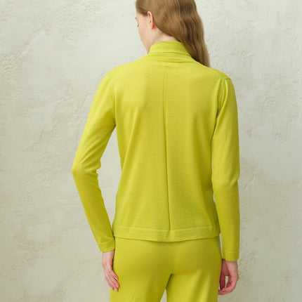 Extra Fine Merino Wool Turtleneck with Straight Sleeve