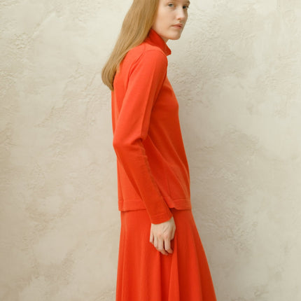 Extra Fine Merino Wool Turtleneck with Straight Sleeve