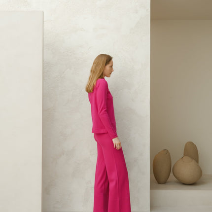 Extra Fine Merino Wool Turtleneck with Straight Sleeve