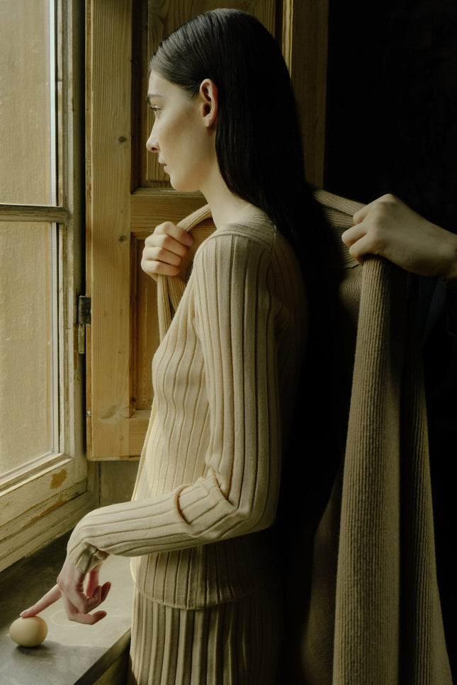 Extra Fine Merino Wool V Neck Cardigan