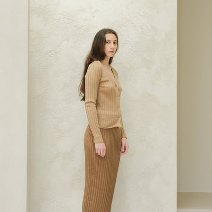 Extra Fine Merino Wool V Neck Cardigan