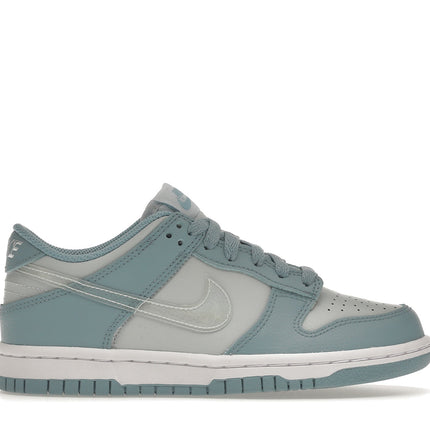 nike dunk low clear blue swoosh (gs)
