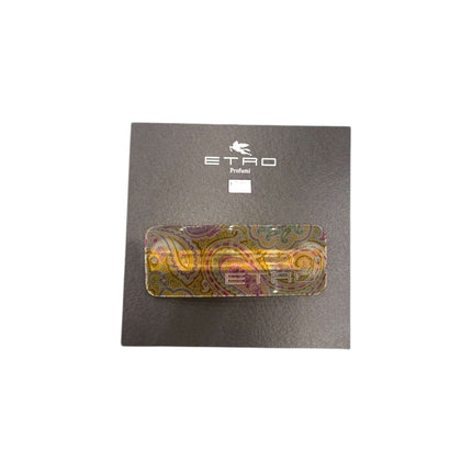 Fermaglio Rettangolo con Piccolo Logo Impresso