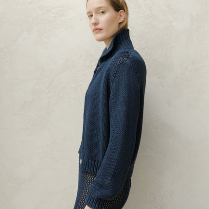 Fine Cotton Bomber Jacket