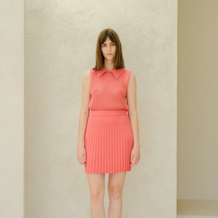 Fine Cotton Crochet Tank Polo