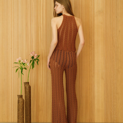 Fine Cotton Crochet Zig Zag Pants