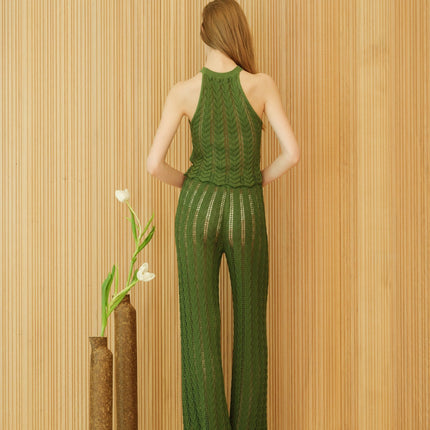 Fine Cotton Crochet Zig Zag Pants