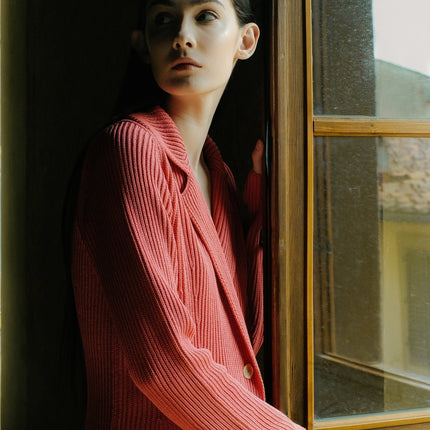 Fine Cotton Double Breasted Jacket