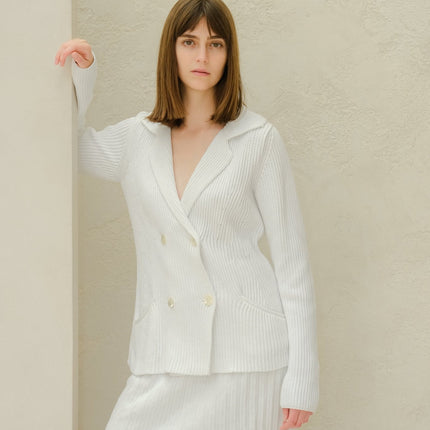 Fine Cotton Double Breasted Jacket