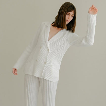 Fine Cotton Double Breasted Jacket