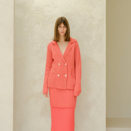 Fine Cotton Double Breasted Jacket