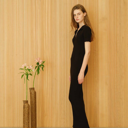 Fine Cotton Open - Back Dress