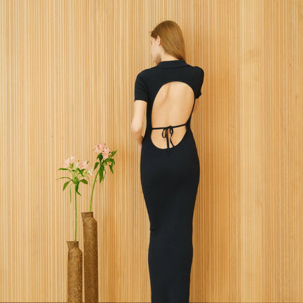 Fine Cotton Open - Back Dress