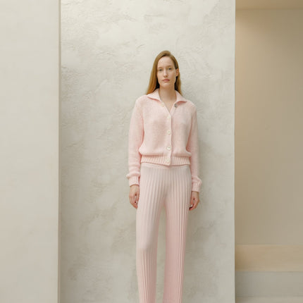 Fine Cotton Plissé Pants (3D - Knit)